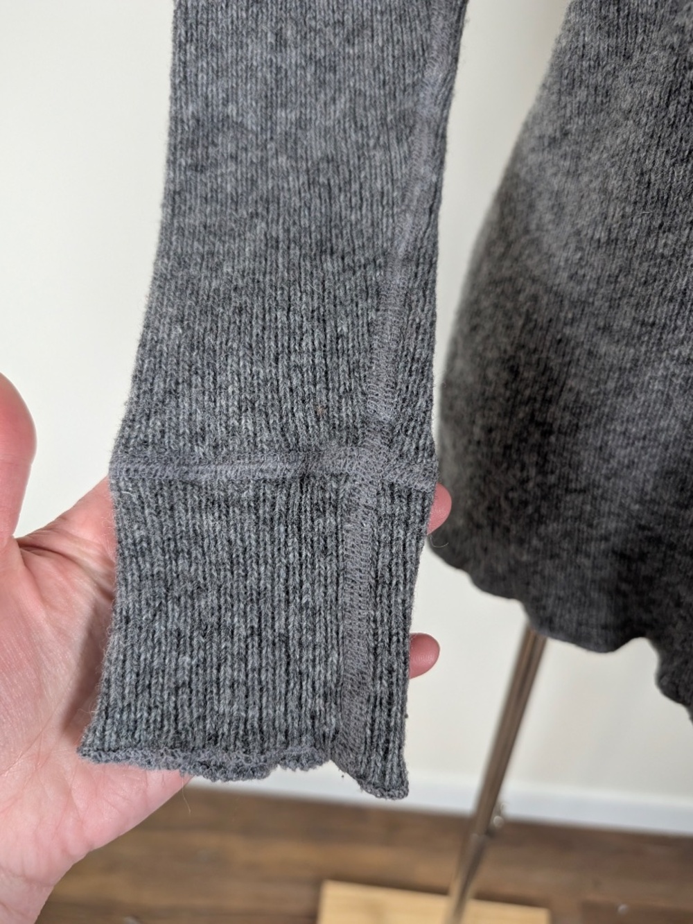 Stanfield Thermal 3/4 Sleeve Top Wool Layer Size Small Grey - Picture 8 of 14